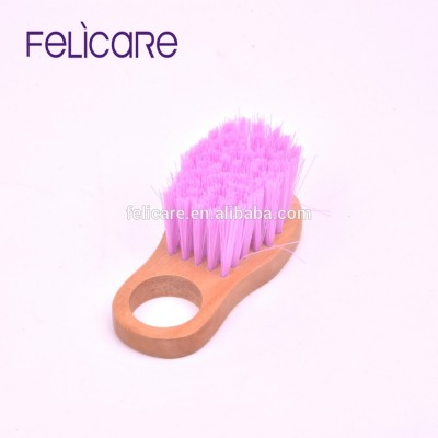 Natural color Plastic hair wooden shoe cleaning brush