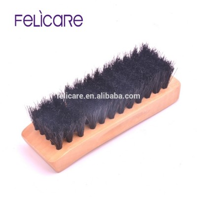 Wood Horse hair shoe brush soft cleaning cheap