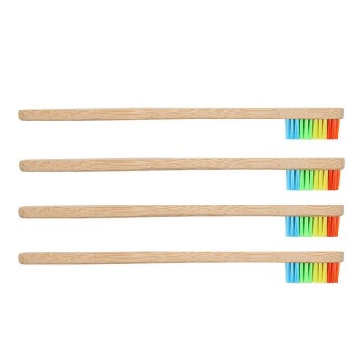 Disposable Charcoal bamboo toothbrush for hotel