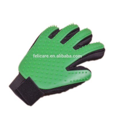 Eco-Friendly Green Rubber pet hair remover grooming glove